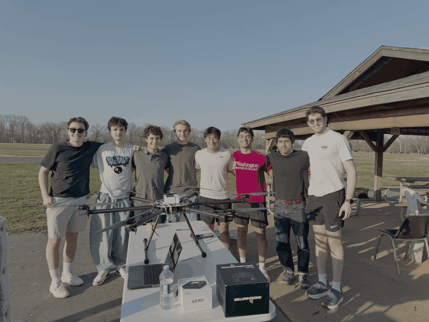 WashU VTOL student aerospace team working on an aircraft